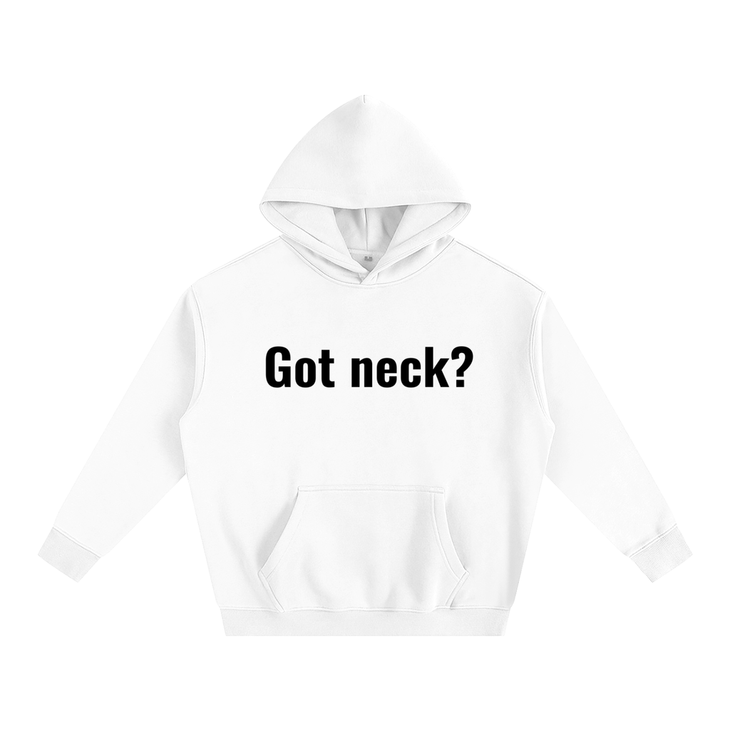 Oversize Fleeced Hoodie White