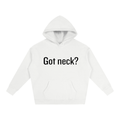 Oversize Fleeced Hoodie White