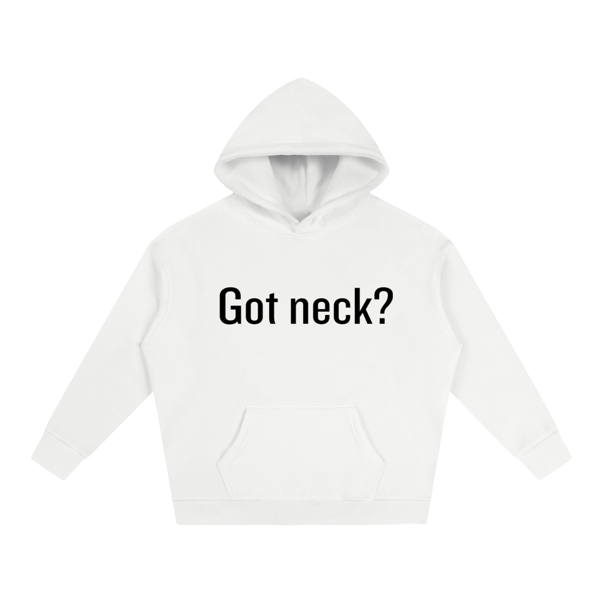 Oversize Fleeced Hoodie White